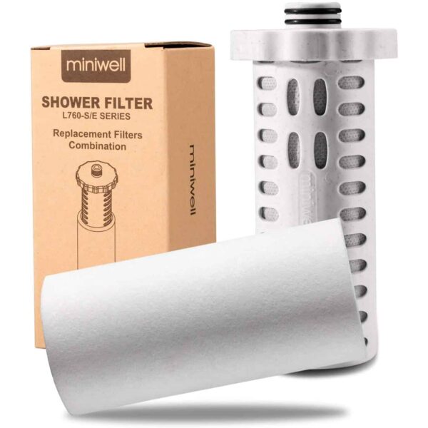 Miniwell L760 Shower Filter Replacement Filters Combo